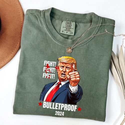 Comfort Colors® Donald Trump Shirt Fight Trump or Stand With Trump MAGA T-Shirt image 0