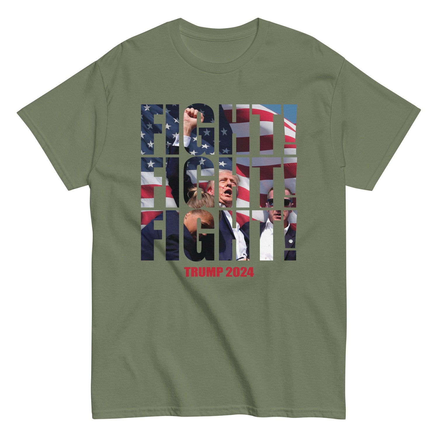 Donald Trump Fight Unisex T-Shirt | Political Statement Graphic Tee image 8