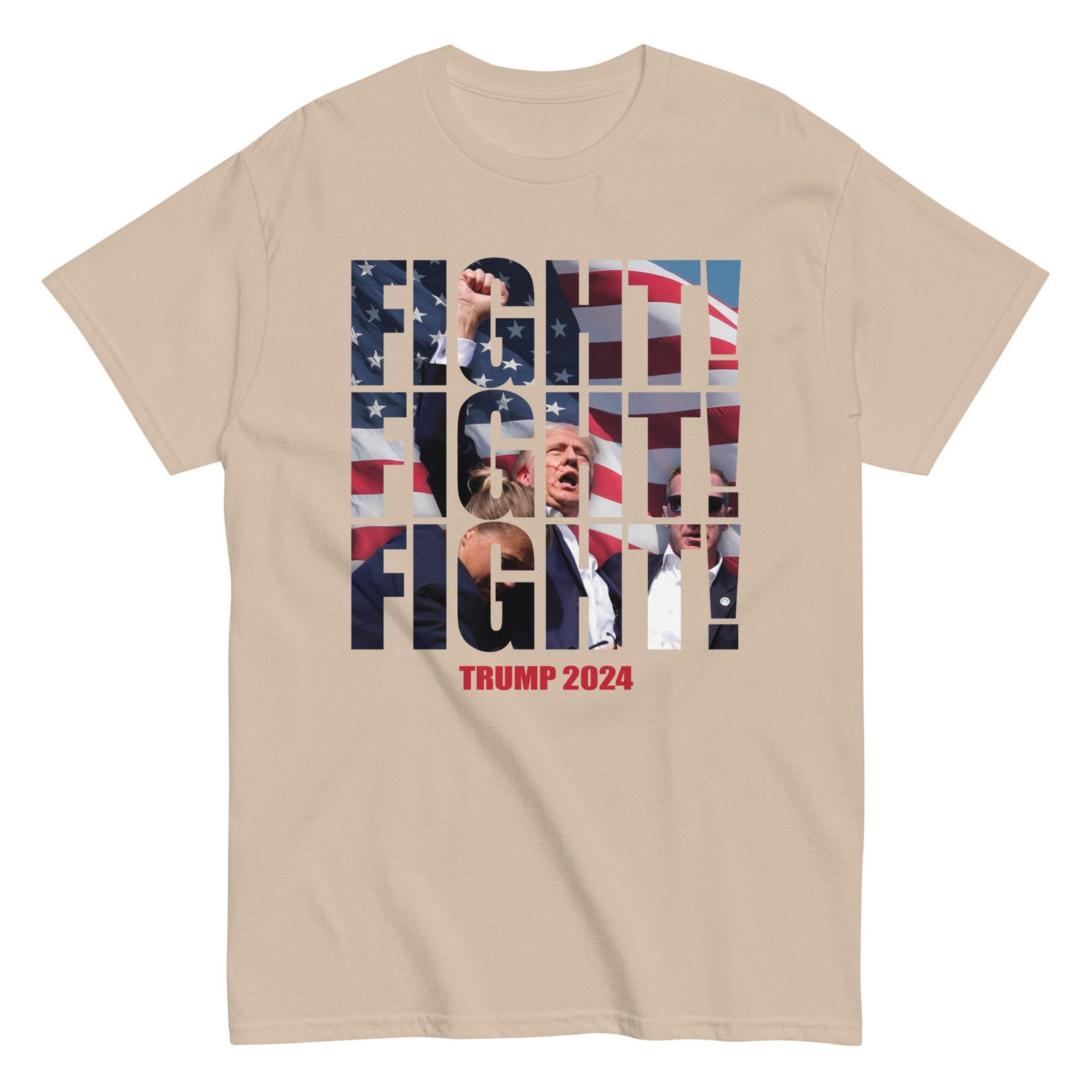 Donald Trump Fight Unisex T-Shirt | Political Statement Graphic Tee image 3