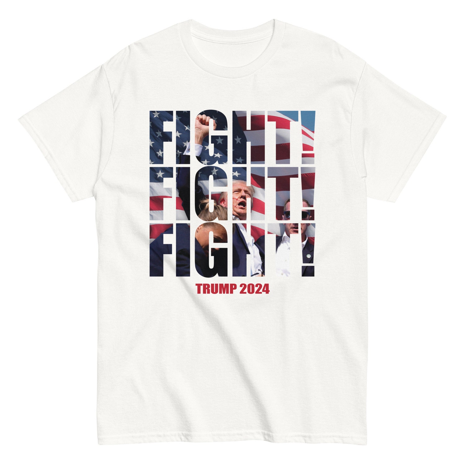 Donald Trump Fight Unisex T-Shirt | Political Statement Graphic Tee image 2