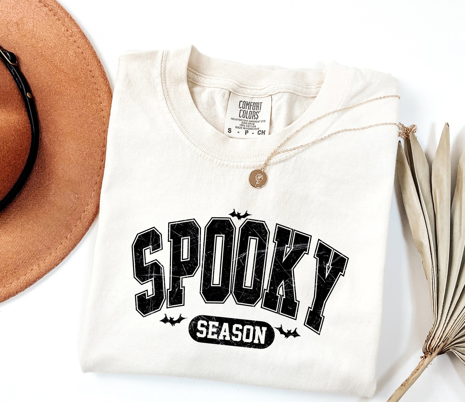 Spooky Season Comfort Colors® Shirt - Cute Ghost Fall Sweatshirt - Women's Halloween Top image 5