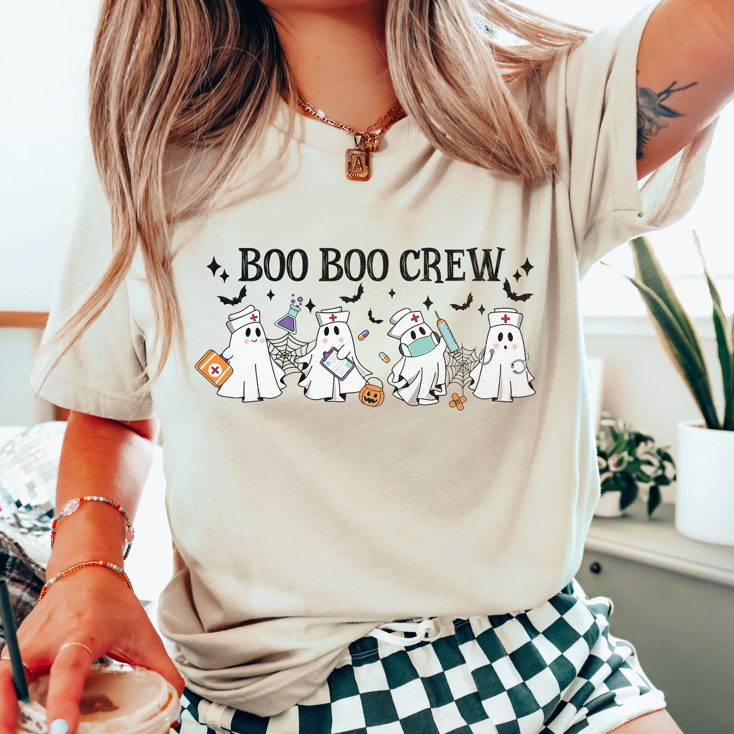 Halloween Nurse Shirt - Boo Boo Crew - Funny Ghost T-Shirt for Nursing Team image 4