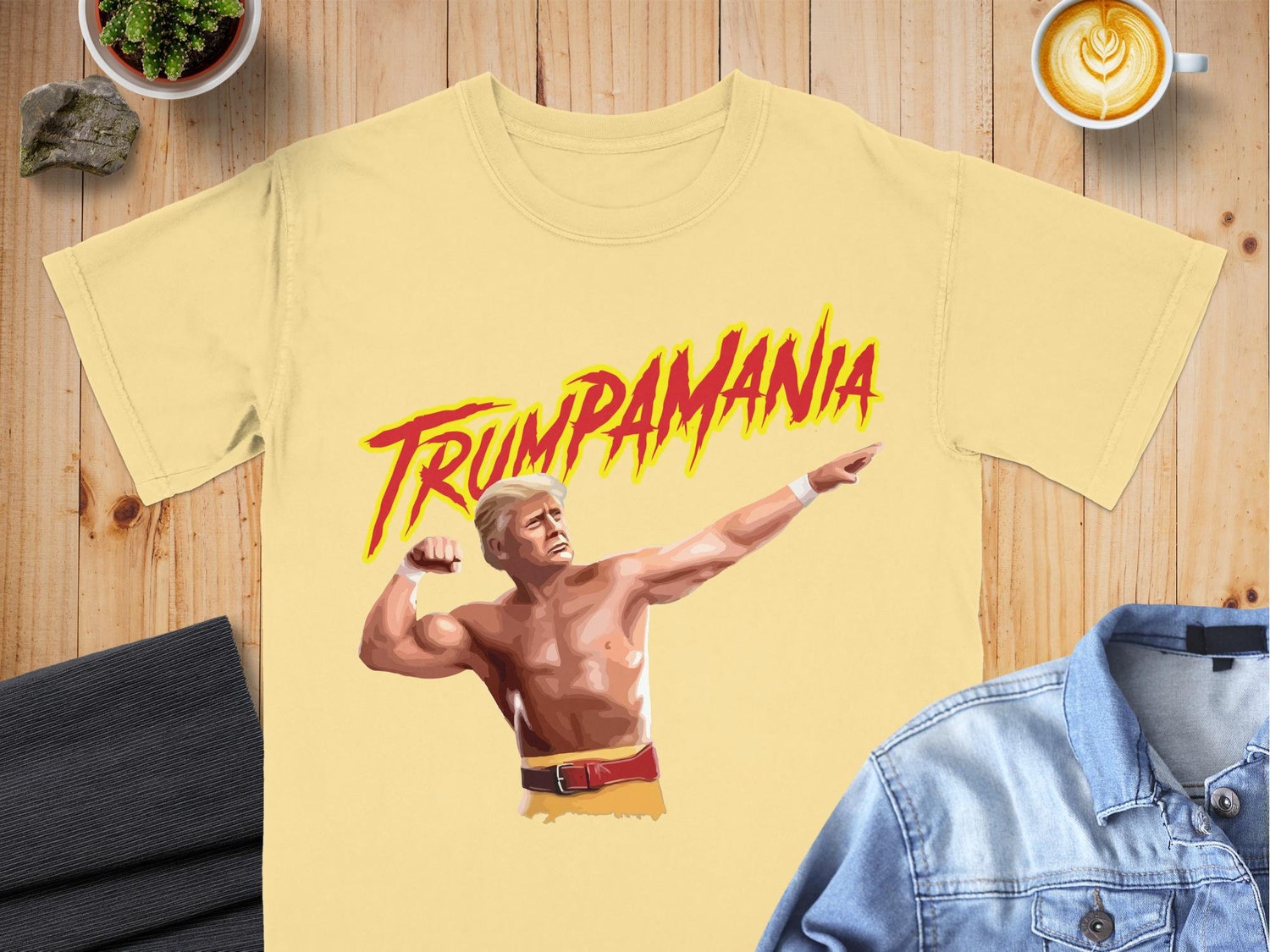 Trumpamania Patriotic T-Shirt - USA Pride Donald Trump Hulk Hogan Vote Trump 2024 Republican Tee image 3