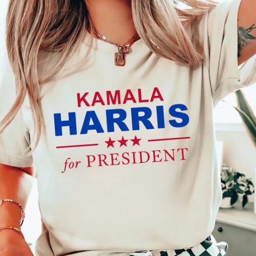 Kamala Harris 2024 President Shirt | Womens Power | Girl Power | Democrat Tee | Election 2024 image 0