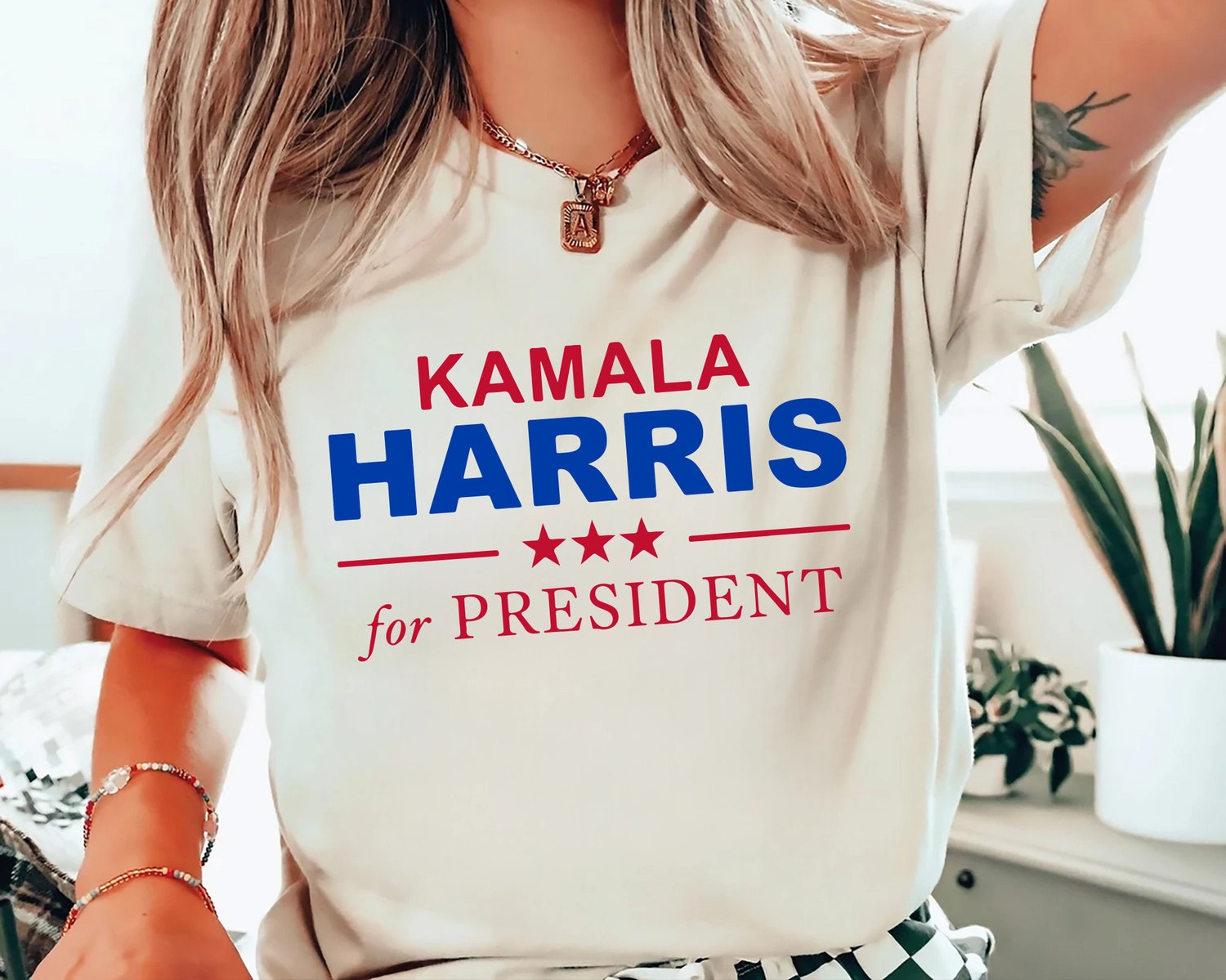 Kamala Harris 2024 President Shirt | Womens Power | Girl Power | Democrat Tee | Election 2024 image 0