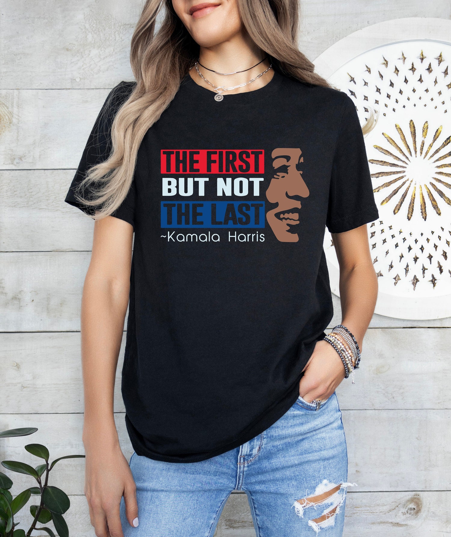 Kamala Harris Shirt - First Female Vice President Silhouette Tee - Feminist Election 2024 Support image 0