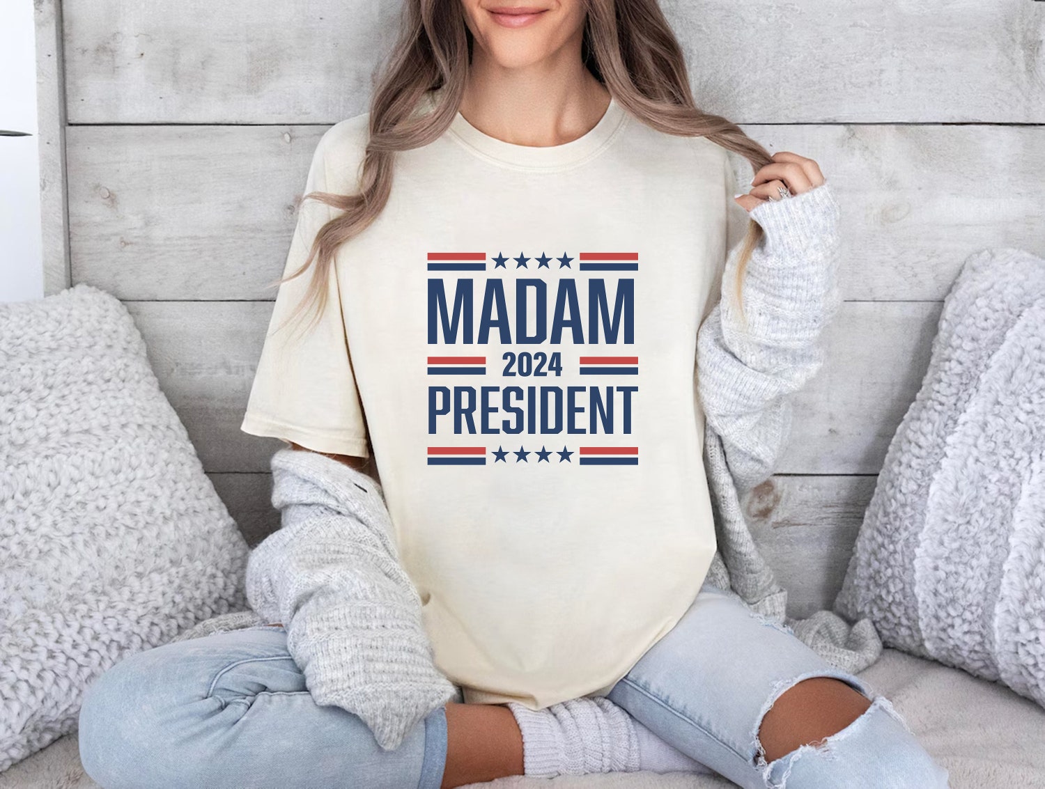 Kamala Harris 2024 Shirt Madam President Rally Tee Democratic Political T-Shirt I'm Speaking Shirt image 2