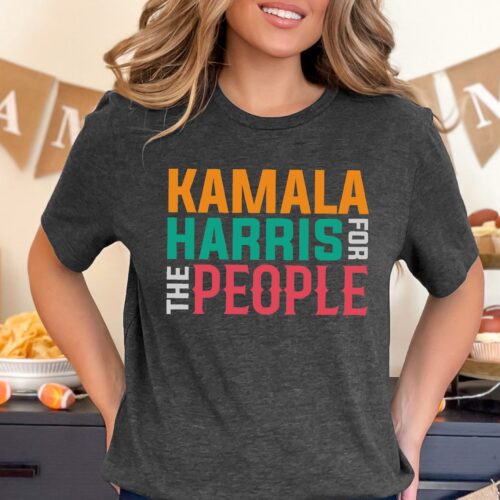 Kamala Harris For The People T-Shirt | 2024 Presidential Election Support Tee | Kamala Rally Shirt image 0