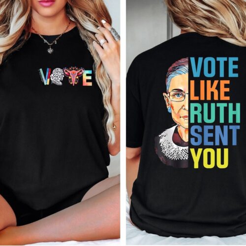 Empowering Vote Shirt for Election 2024 | Like Ruth Sent You | Funny Political Tee image 0