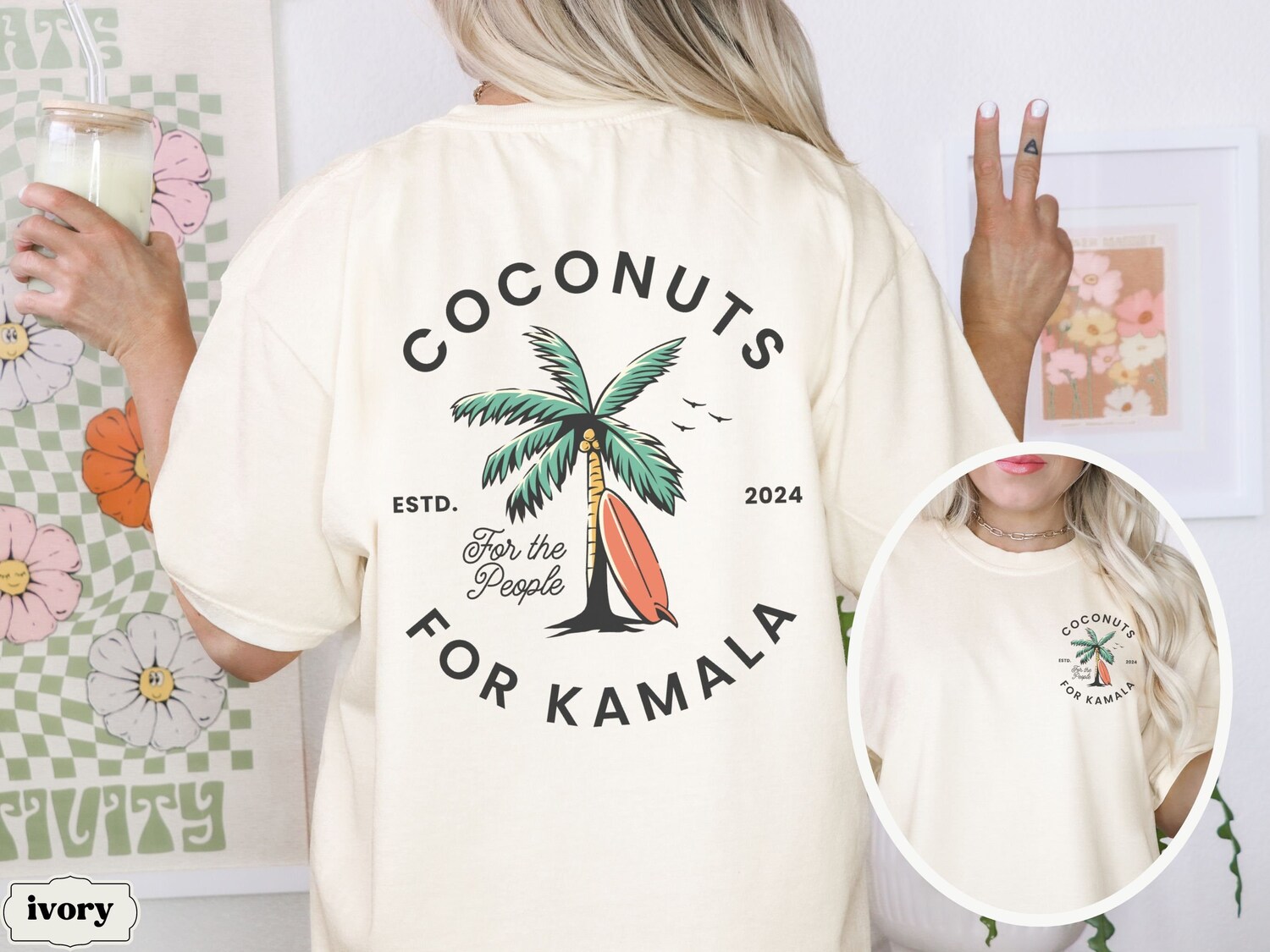 Kamala Harris 2024 Shirt - Presidential Election Tee First Female WOC President Gen Z Meme Democrat Gift image 0