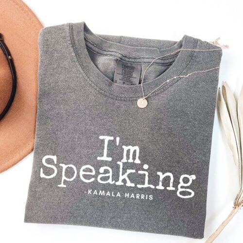 Kamala Harris 2024 Shirt | Madam President Tee | I'm Speaking T-Shirt | Democrat Political Tee image 0