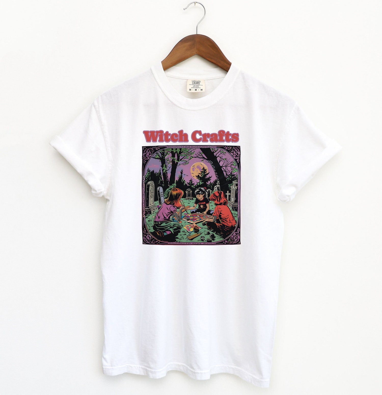 Vintage 90s Witch Crafts Shirt | Retro Halloween Cute Witch Tee | Spooky Season T-Shirt image 4