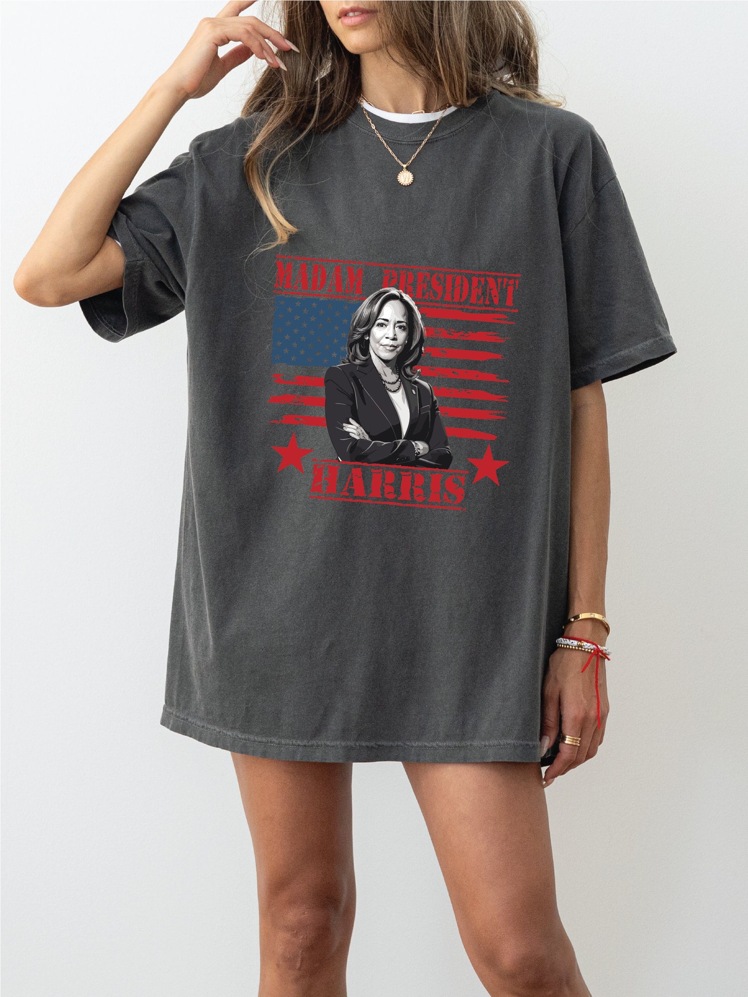 Kamala Harris 2024 Election Shirt | Madam President Unisex Tee | Kamala Harris for President Shirt image 2