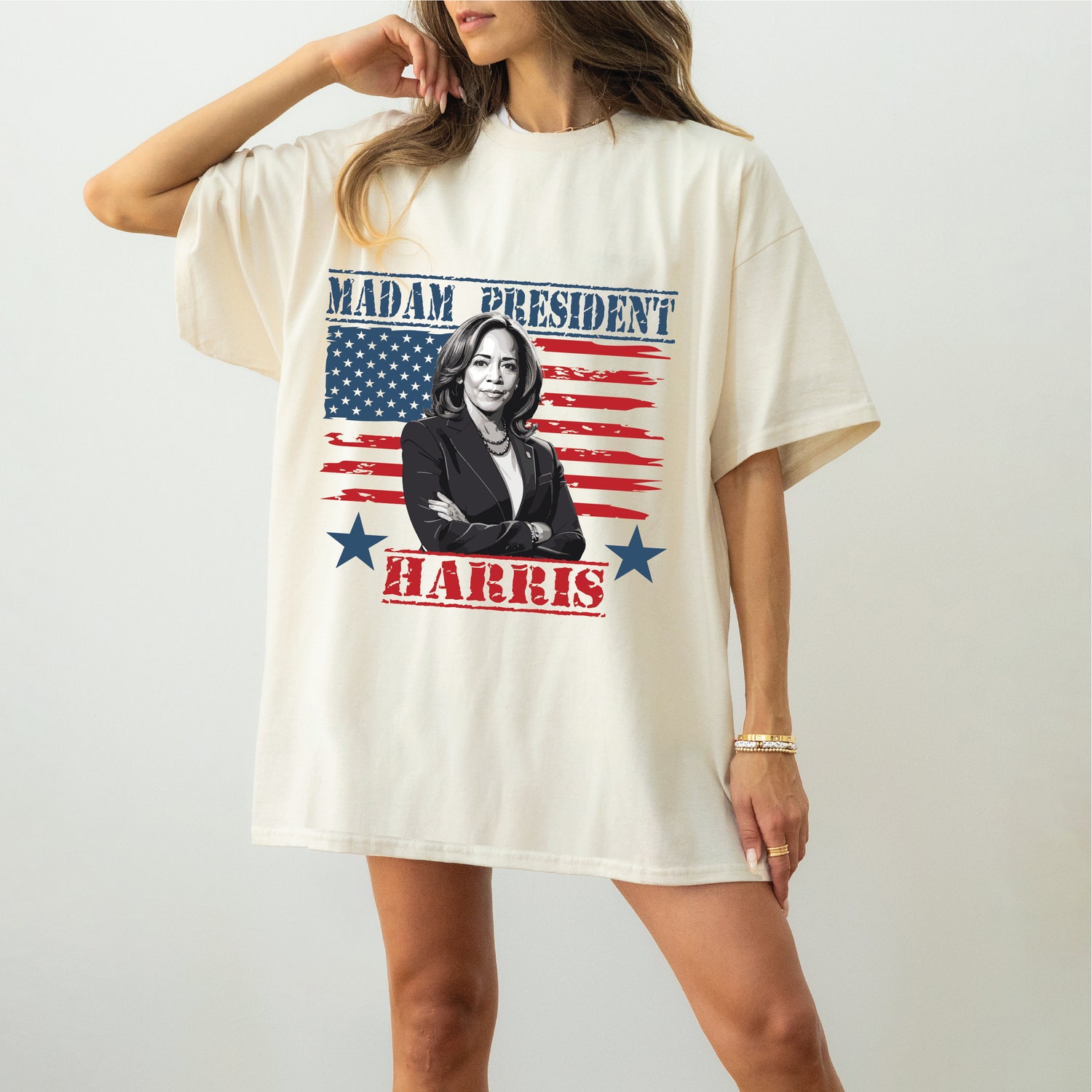 Kamala Harris 2024 Election Shirt | Madam President Unisex Tee | Kamala Harris for President Shirt image 1