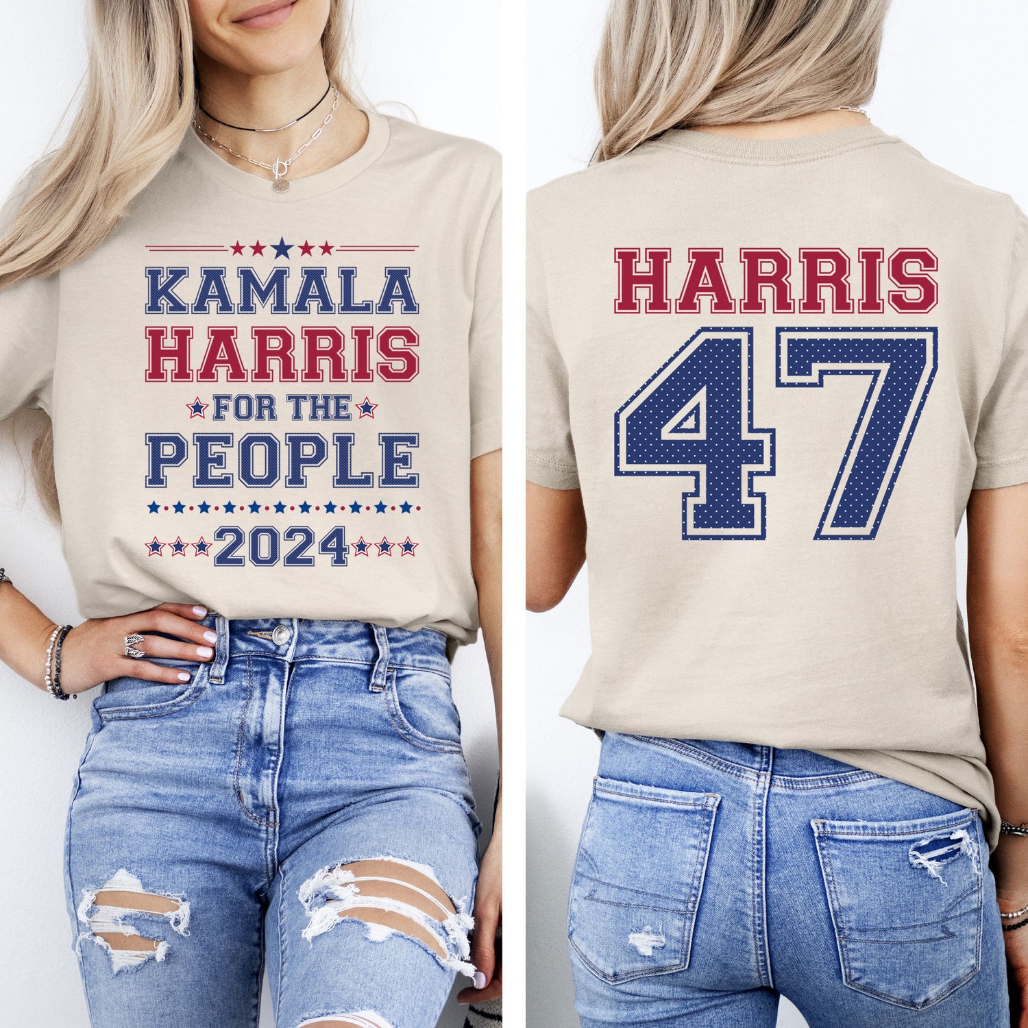 Kamala Harris 2024 Election Shirt | Anti Trump Vote Tee | Kamala Harris Rally T-Shirt image 2