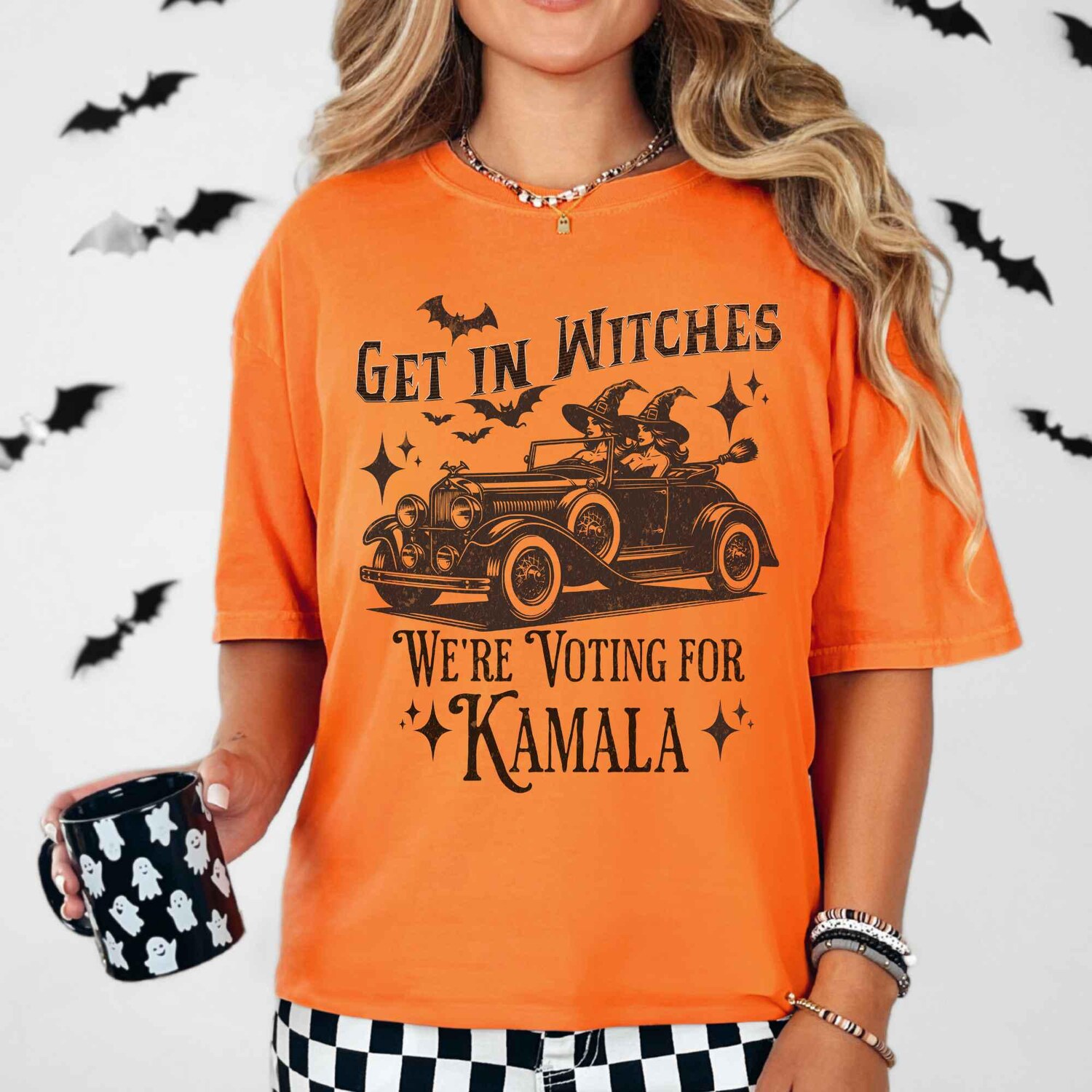 Kamala Harris Halloween Election Shirt - Get in Witches We're Voting - Comfort Colors T-Shirt image 4