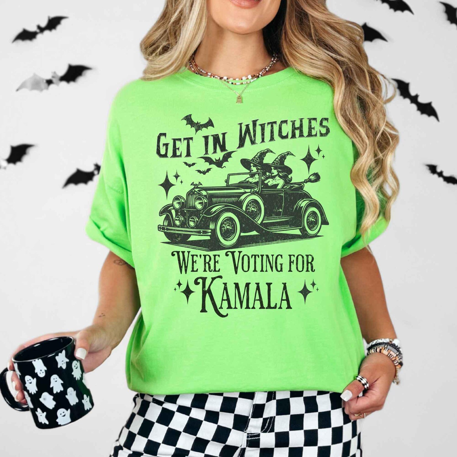 Kamala Harris Halloween Election Shirt - Get in Witches We're Voting - Comfort Colors T-Shirt image 5