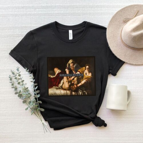 Girls Will Be Girls Crop Tee - Judith Beheading Holofernes - Feminist Boxy Shirt - Girl Power image 0