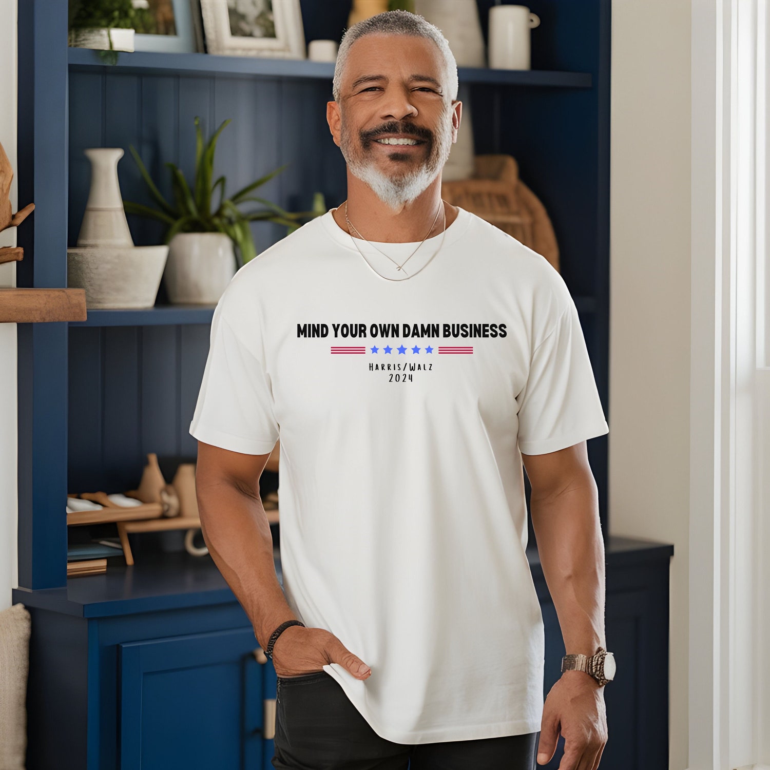 Mind Your Own Damn Business T-Shirt Kamala Harris Activist Shirt Political Statement Tee image 5