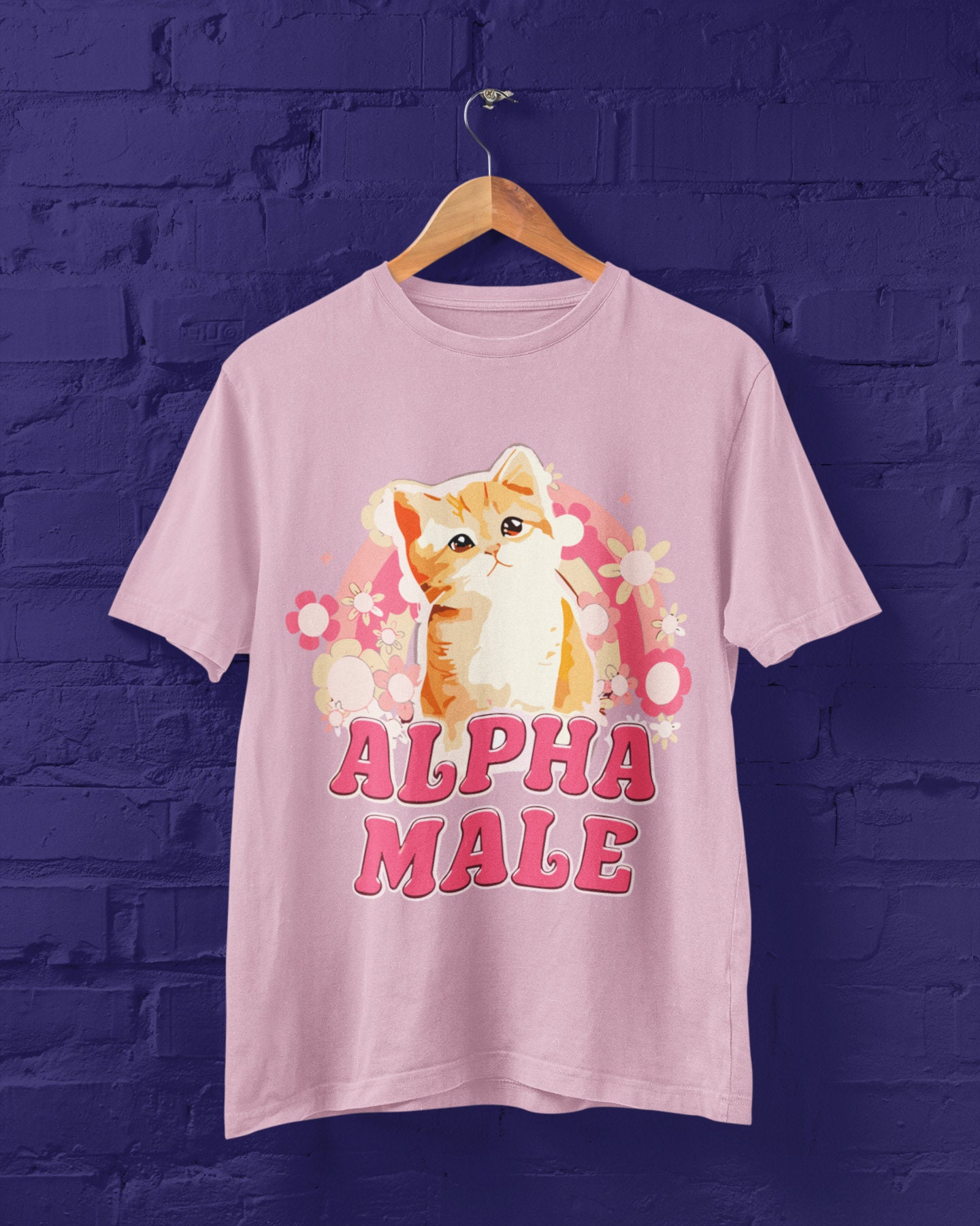 Alpha Male Funny Meme Cat T-Shirt | Humorous Cat Meme Tee | Perfect Gift for Cat Lovers image 3