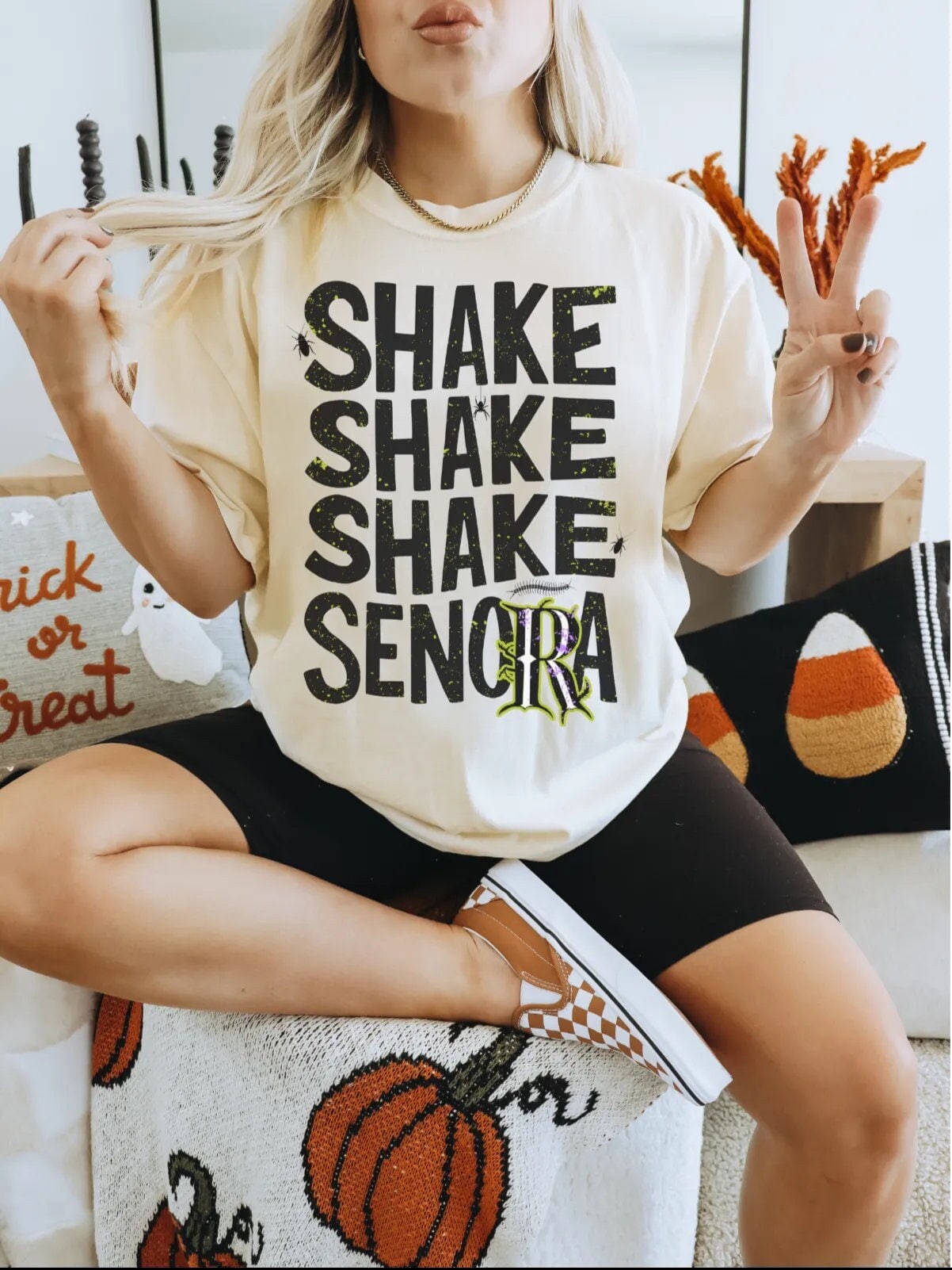 Shake Shake Shake Halloween T-Shirt | Funny Trendy Fall Costume Tee | Comfortable Halloween Movie Shirt image 1