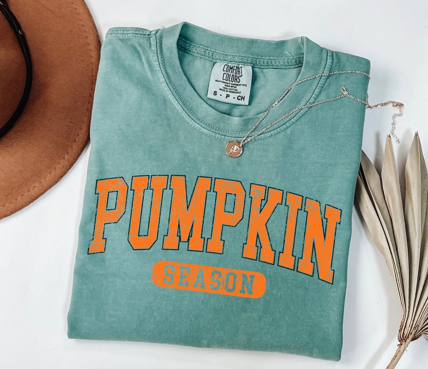 Retro Pumpkin Season T-Shirt for Women Fall Coffee Shirt Thanksgiving Gift Halloween Tee Autumn Pumpkin Spice Latte image 3