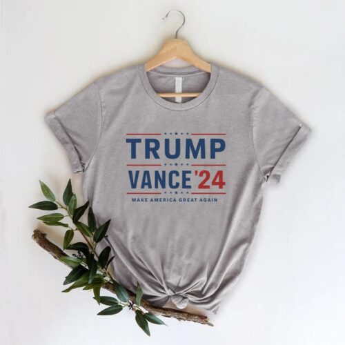 Trump 2024 Shirt | Trump Vance 24 Republican T-Shirt | President Donald Trump Supporter MAGA Tee image 0