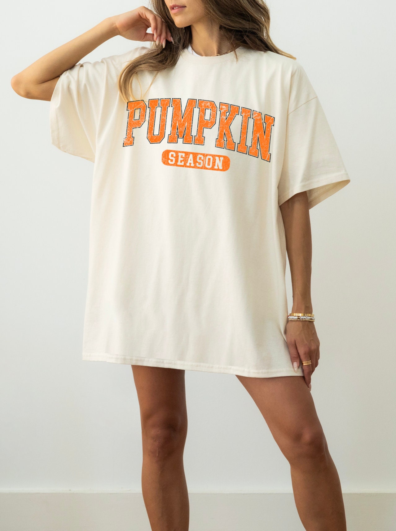 Retro Pumpkin Season T-Shirt for Women Fall Coffee Shirt Thanksgiving Gift Halloween Tee Autumn Pumpkin Spice Latte image 1