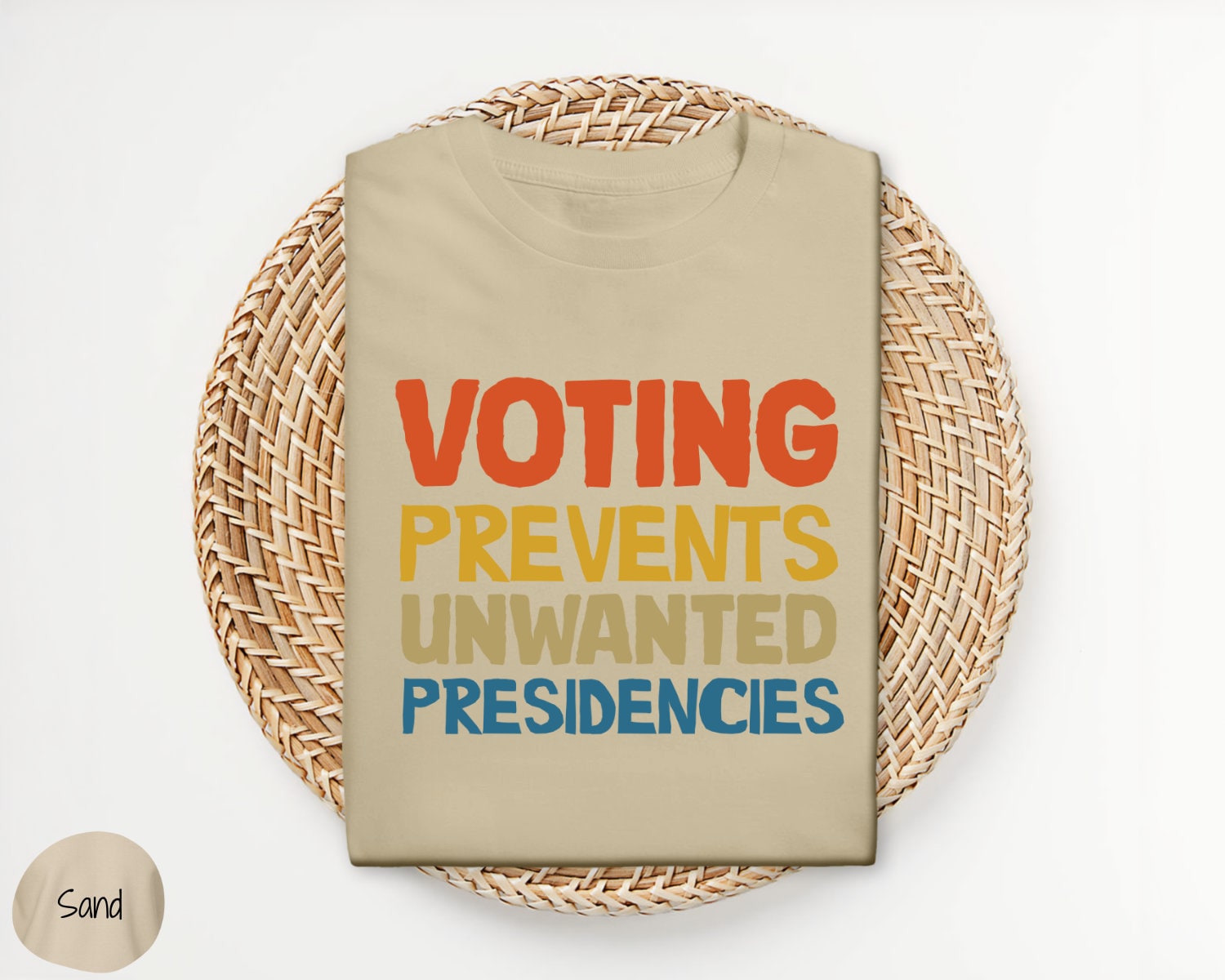 Voting Prevents Unwanted Presidencies T-Shirt 2024 Election Kamala Harris Trump Shirt image 6