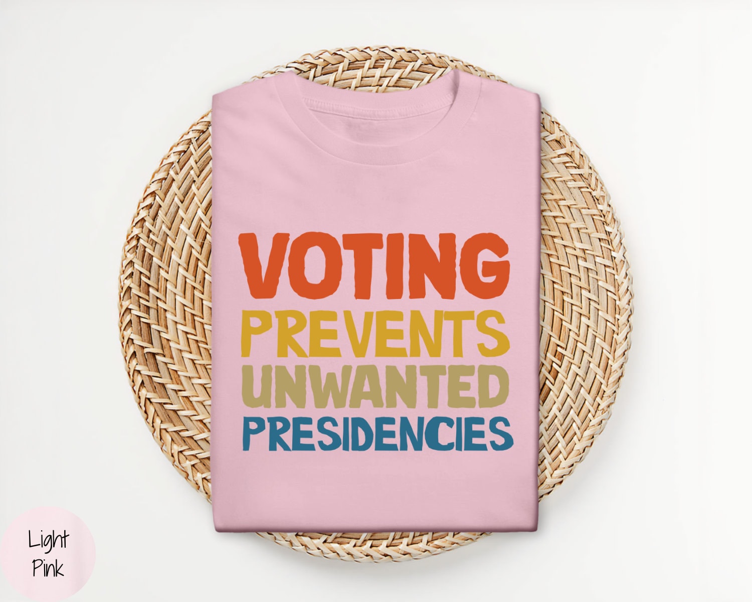 Voting Prevents Unwanted Presidencies T-Shirt 2024 Election Kamala Harris Trump Shirt image 4