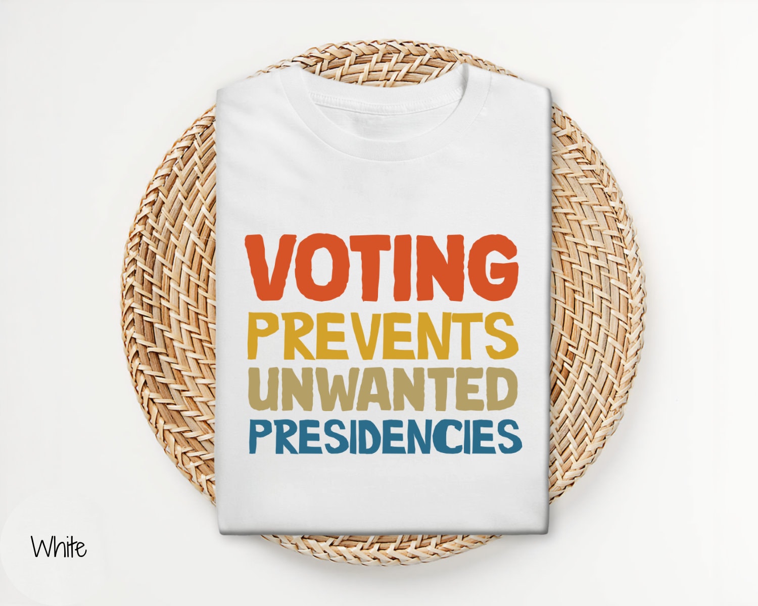 Voting Prevents Unwanted Presidencies T-Shirt 2024 Election Kamala Harris Trump Shirt image 1