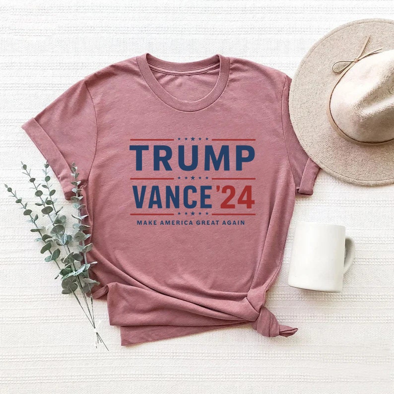 Trump 2024 Shirt | Trump Vance 24 Republican T-Shirt | President Donald Trump Supporter MAGA Tee image 1