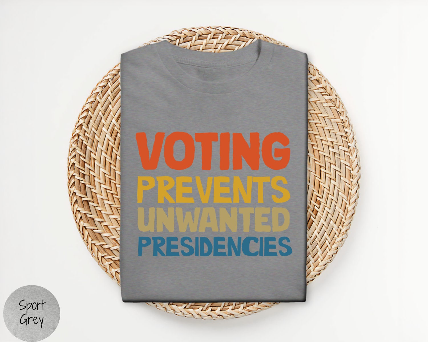 Voting Prevents Unwanted Presidencies T-Shirt 2024 Election Kamala Harris Trump Shirt image 7