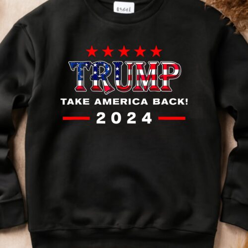 Trump 2024 Shirt | Take America Back | Republican 2024 Election | MAGA | Fix America Again image 0