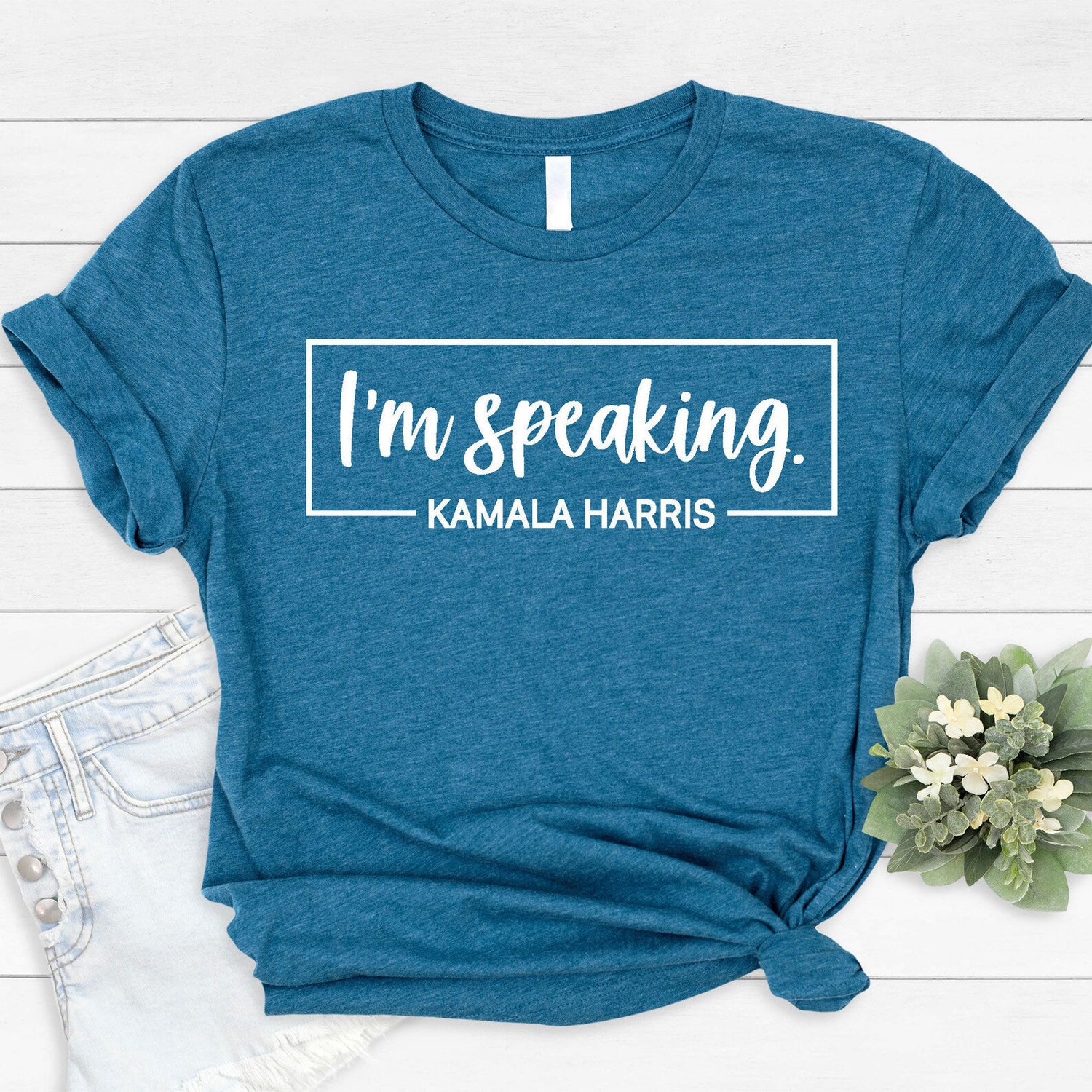 Kamala Harris 2024 Election T-shirt | I Am Speaking Shirt | Biden Harris Campaign Tee image 1