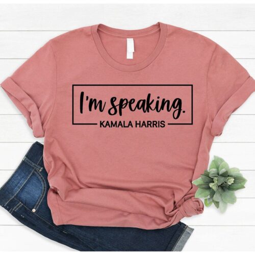 Kamala Harris 2024 Election T-shirt | I Am Speaking Shirt | Biden Harris Campaign Tee image 0