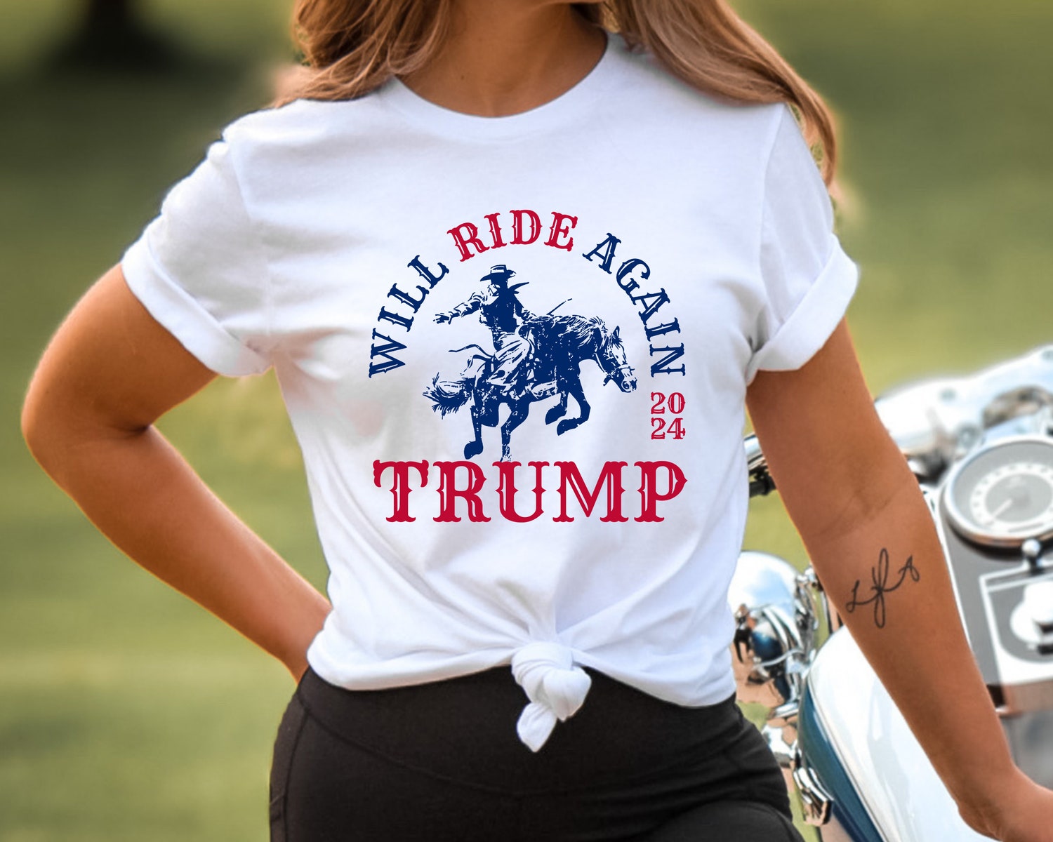 Trump 2024 Take America Back Shirt - Country Western Cowboy Proud Conservative 4th July Tee image 0