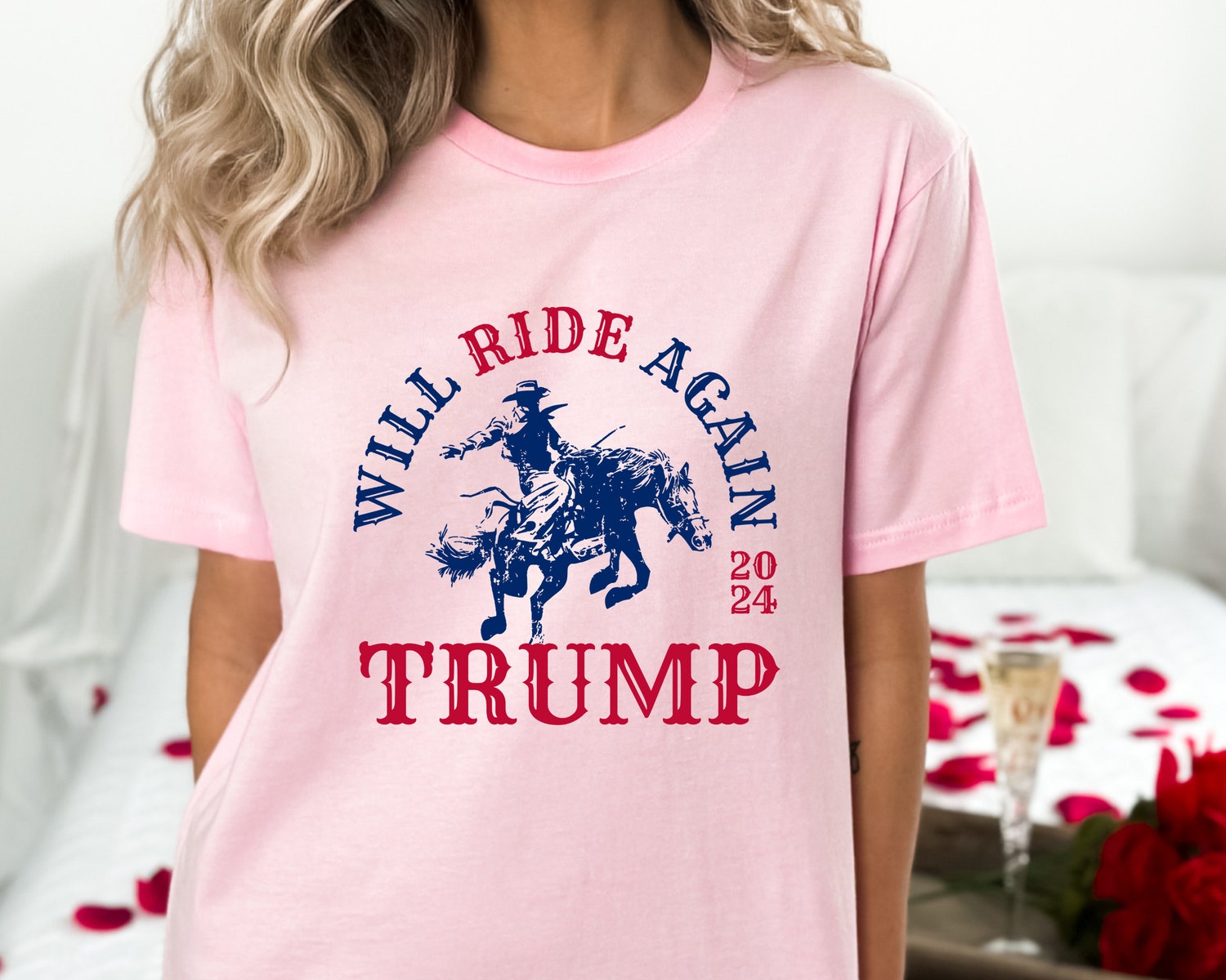 Trump 2024 Take America Back Shirt - Country Western Cowboy Proud Conservative 4th July Tee image 1