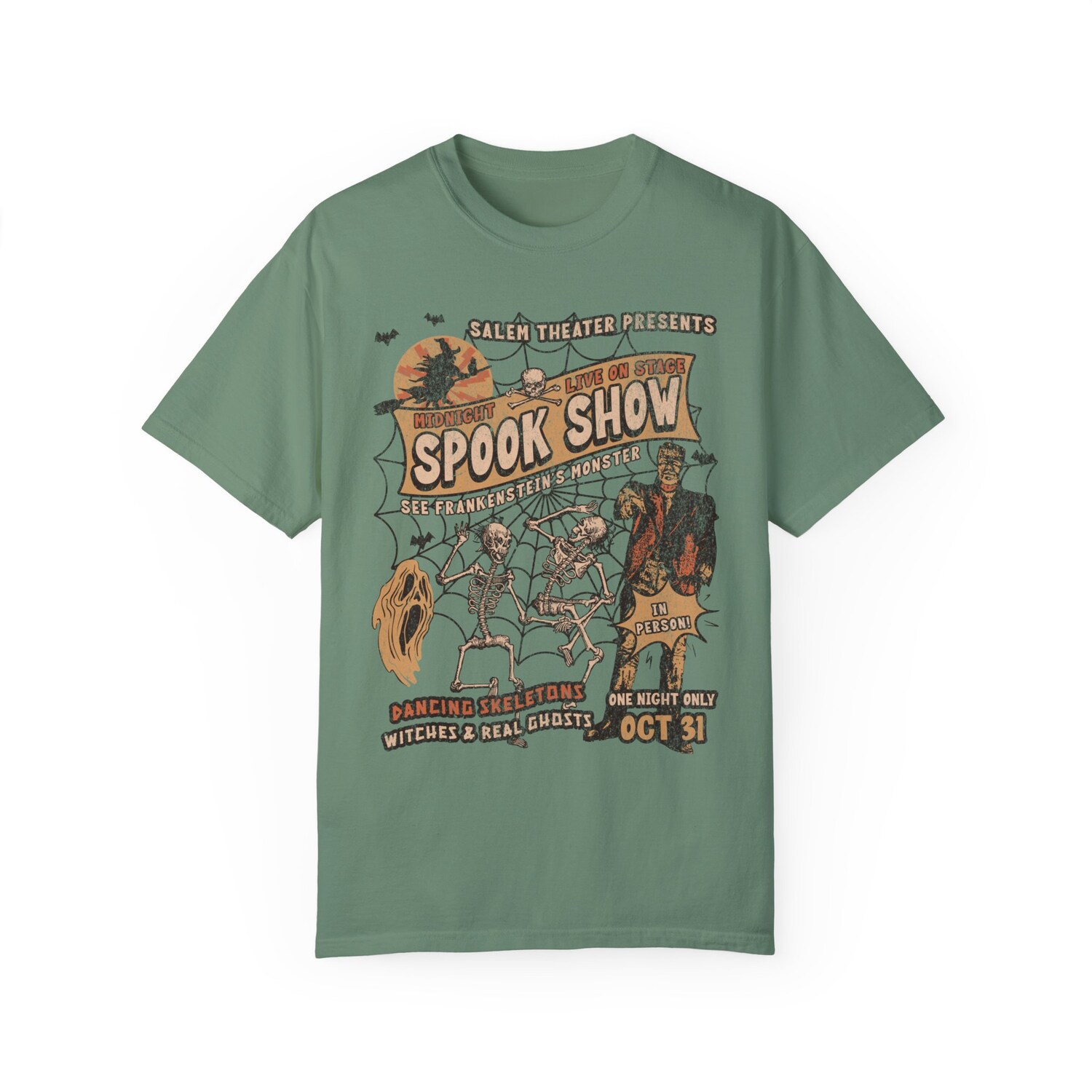 Retro Monster Mash Halloween Shirt | Frankenstein Crewneck | Spooky Fall Tee image 5