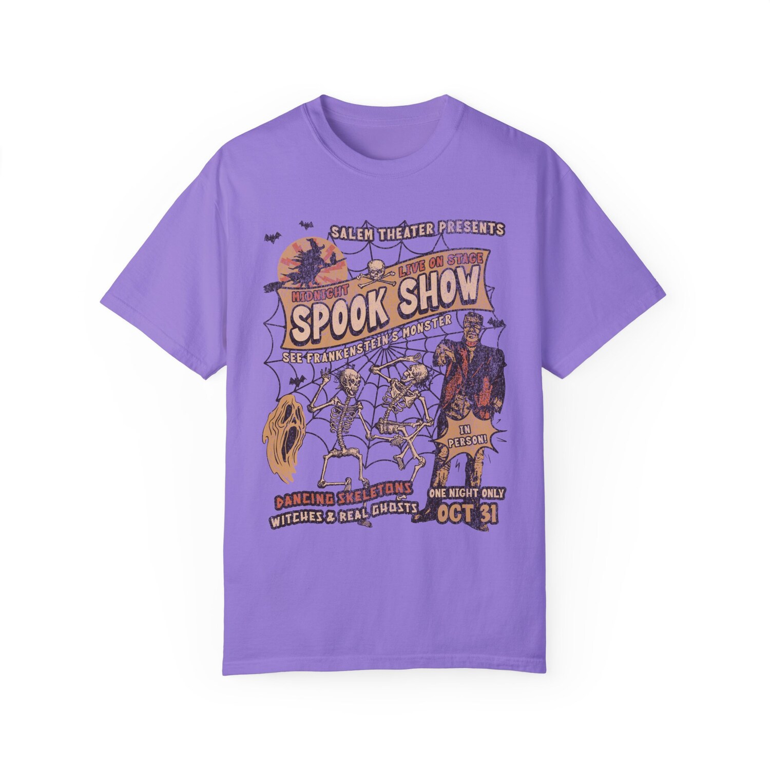 Retro Monster Mash Halloween Shirt | Frankenstein Crewneck | Spooky Fall Tee image 7