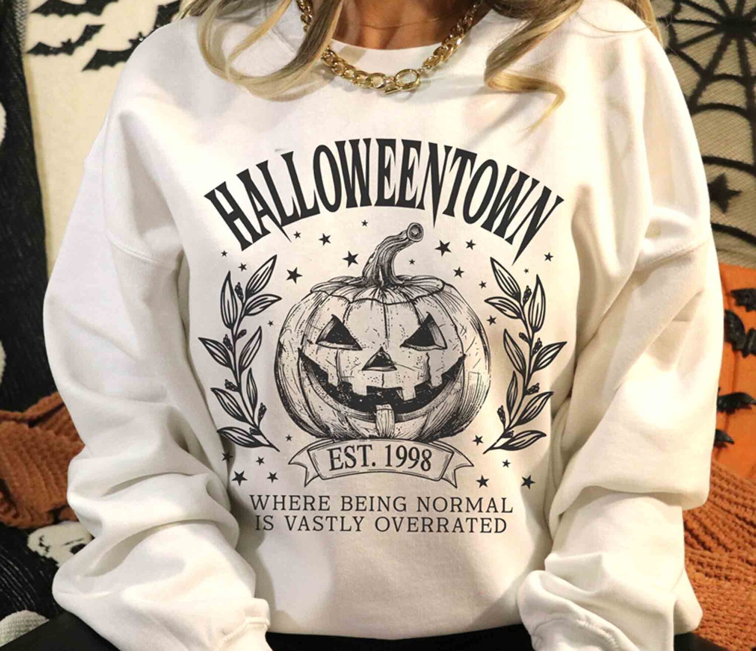 Halloweentown Est 1998 Retro Sweatshirt Halloweentown University Shirt Halloween Fall Shirt image 1