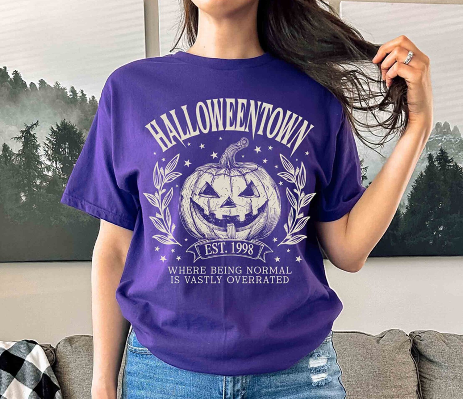 Halloweentown Est 1998 Retro Sweatshirt Halloweentown University Shirt Halloween Fall Shirt image 4