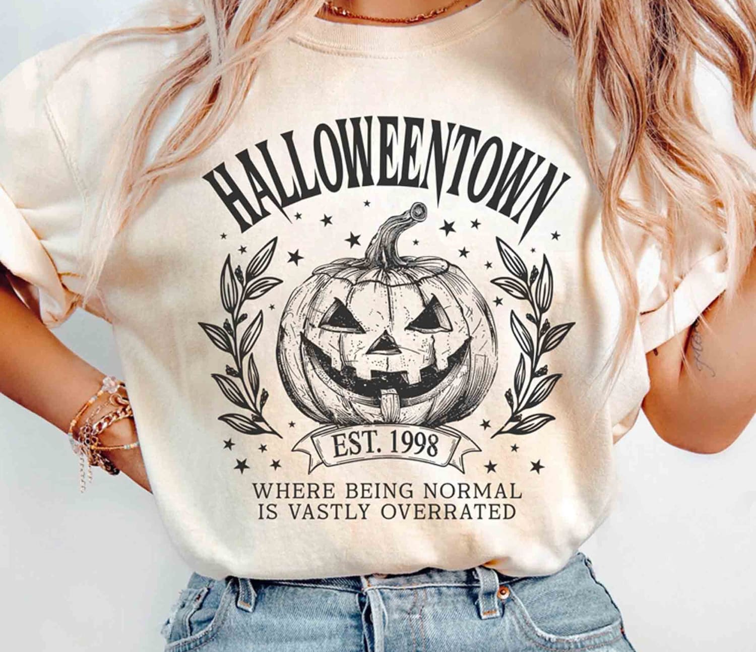 Halloweentown Est 1998 Retro Sweatshirt Halloweentown University Shirt Halloween Fall Shirt image 0