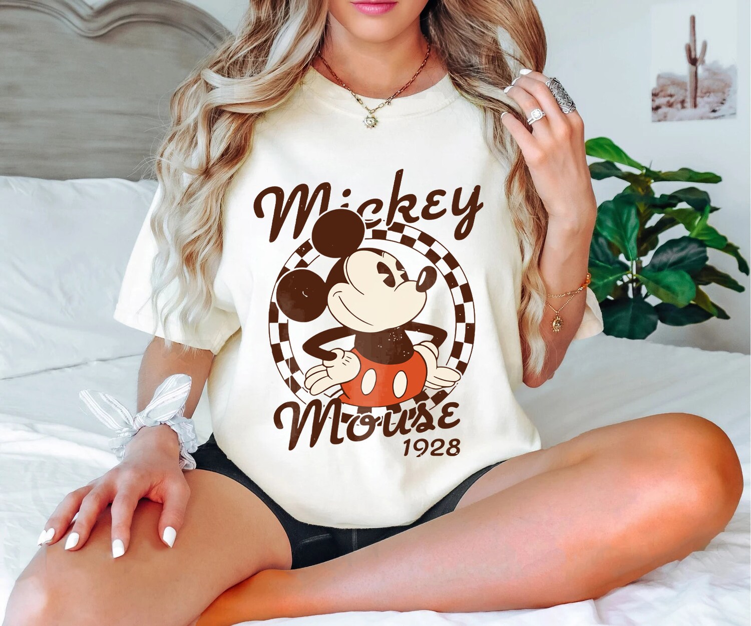 Retro Checkered Shirt | Mickey and Friends Family Tee | Group Trip Shirt image 1