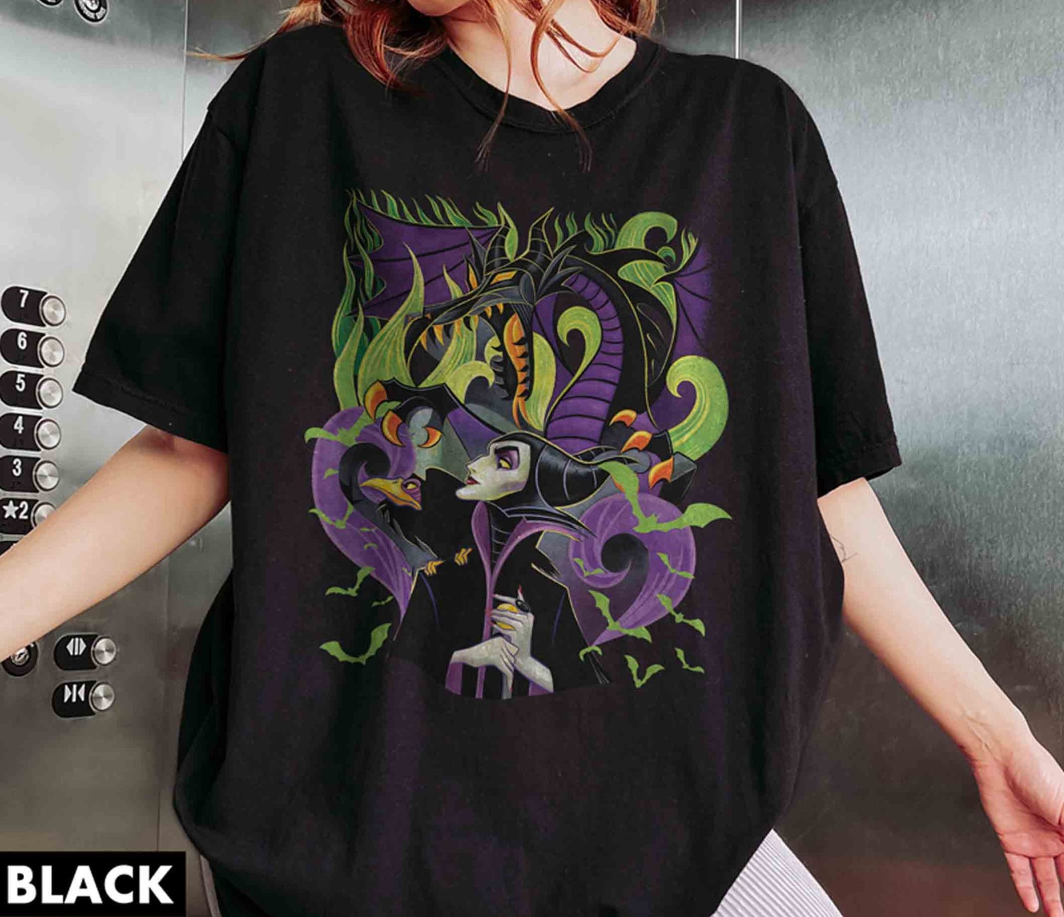 Retro Maleficent Halloween Shirt | Villains T-Shirt | Witch Sweatshirt | Halloween Gift 2024 image 2