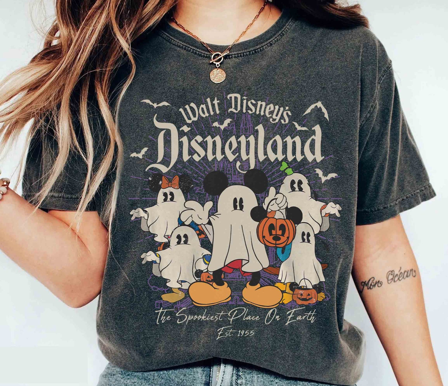 Retro Halloween Shirt Mickey Ghost Shirt Mickey and Friends Halloween Party Shirt image 1