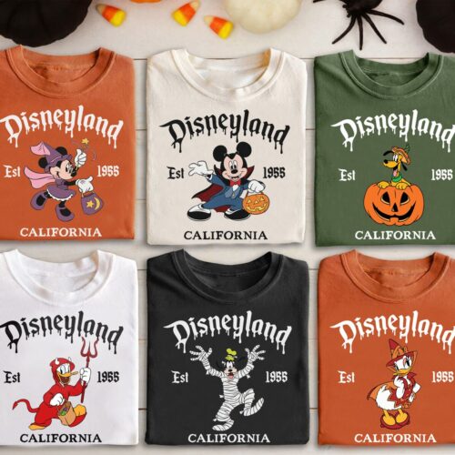 Vintage Disneyland Halloween Shirt - Mickey & Friends Disney Family Halloween Party Tee image 0