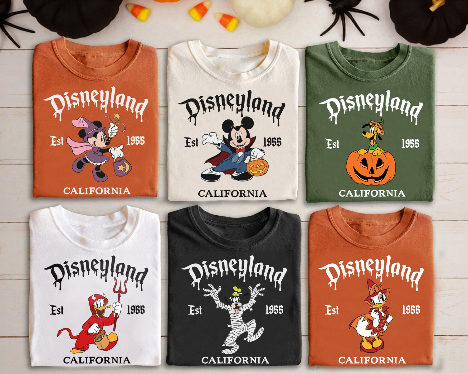 Vintage Disneyland Halloween Shirt - Mickey & Friends Disney Family Halloween Party Tee image 0