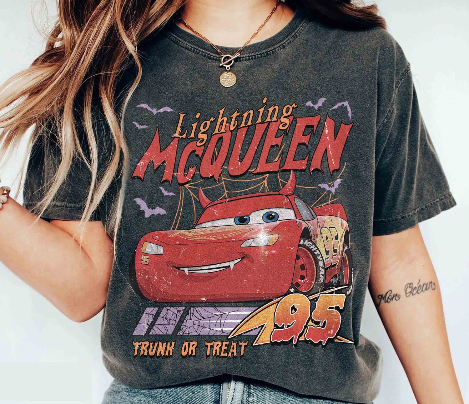 Retro Cars Movie Characters Halloween Shirt - Halloween Party Shirt for Halloween Trip image 4