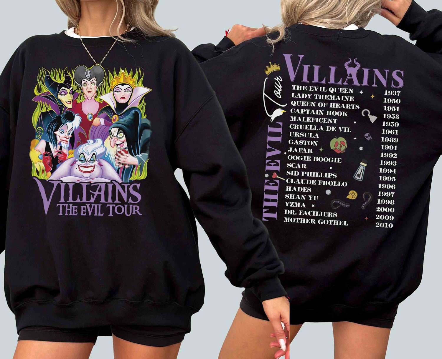 Retro Villains Halloween Shirt Disneyland Not So Scary Party Tee Halloween Gift image 4